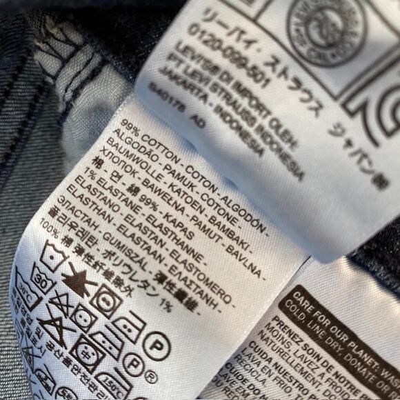 Levi's 515 Bootcut Blue Jeans - Size 12 - Picture 7 of 7